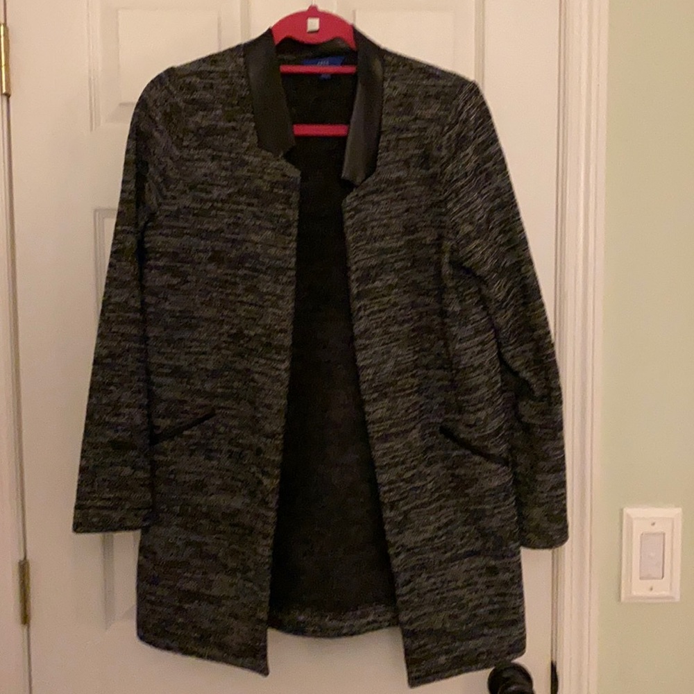 Grey and black tweed blazer / jacket